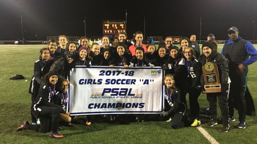 Girls’ Varsity Soccer Team Wins City Championship