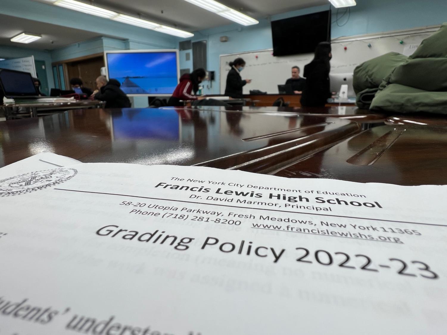 Francis Lewis Implements a New Grading Policy FLHS News