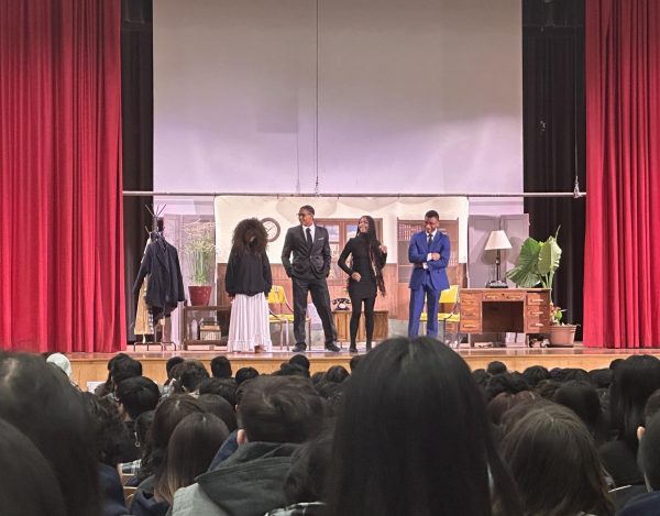 From left to right: Casseus, Cesar, Pryce, and Taylor of “The Secret Meeting” on the stage together.