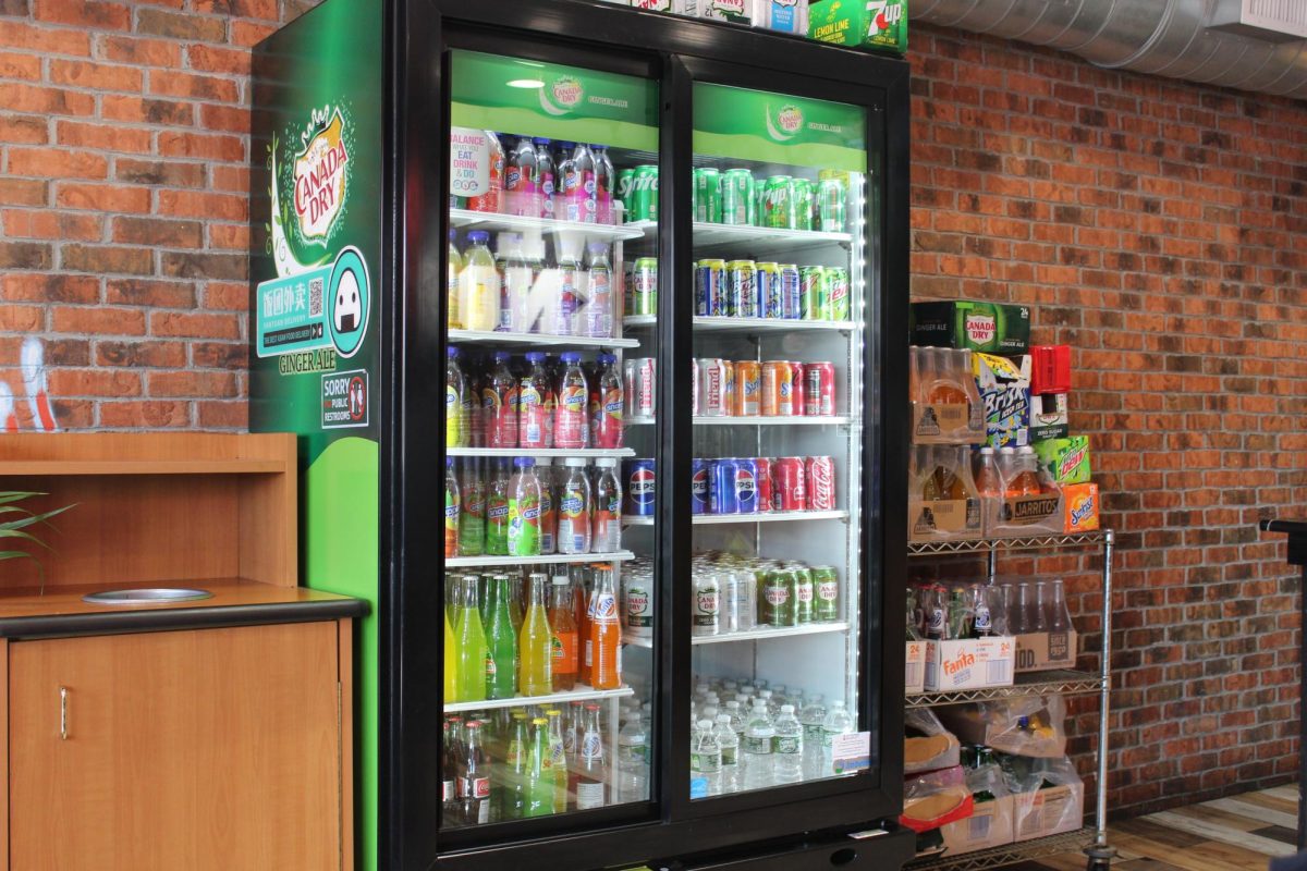 A wide variety of refreshments customers can choose from.