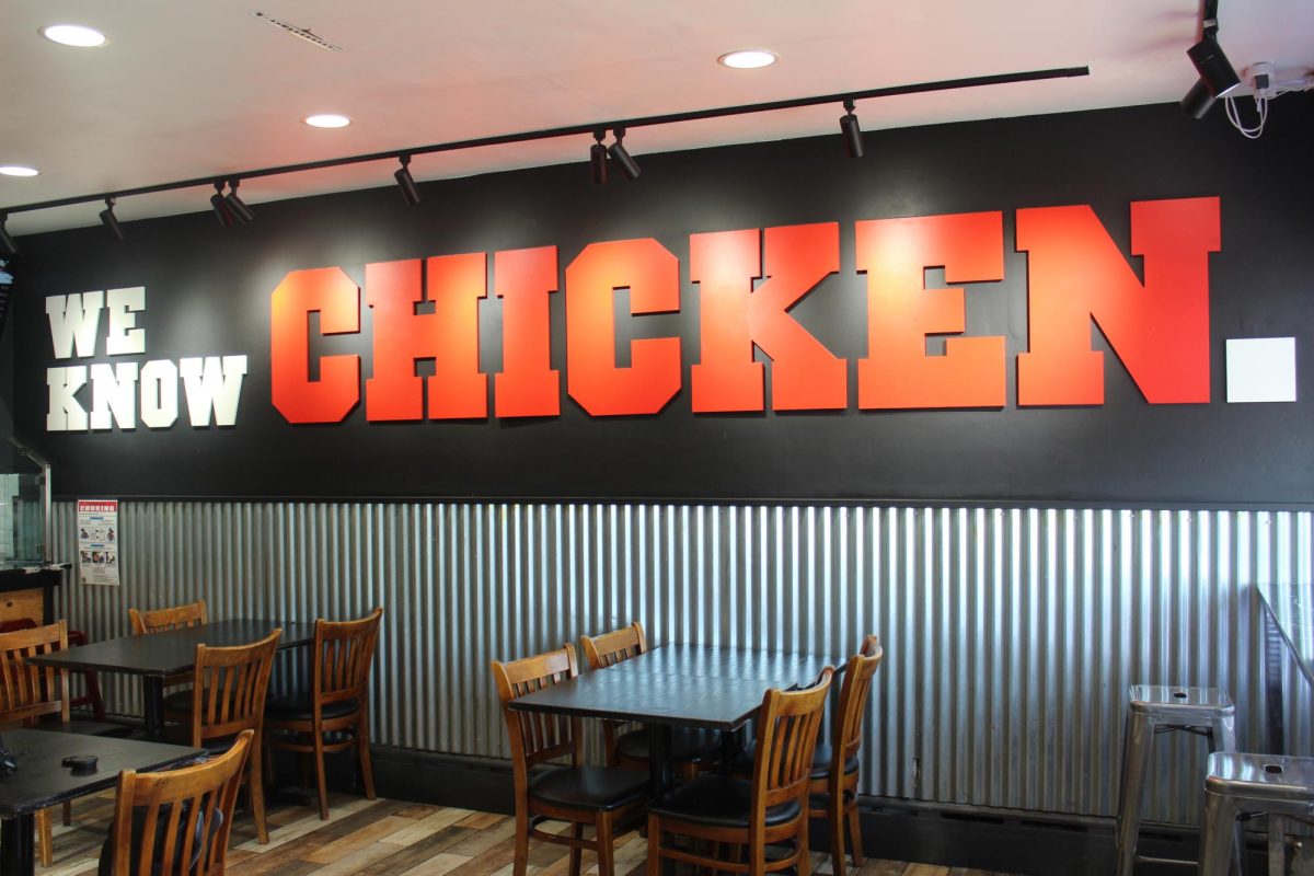 A delightful sign displays how confident they are with their chicken. 